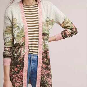 Anthropologie Landscape Open-Front Cardigan - Size M